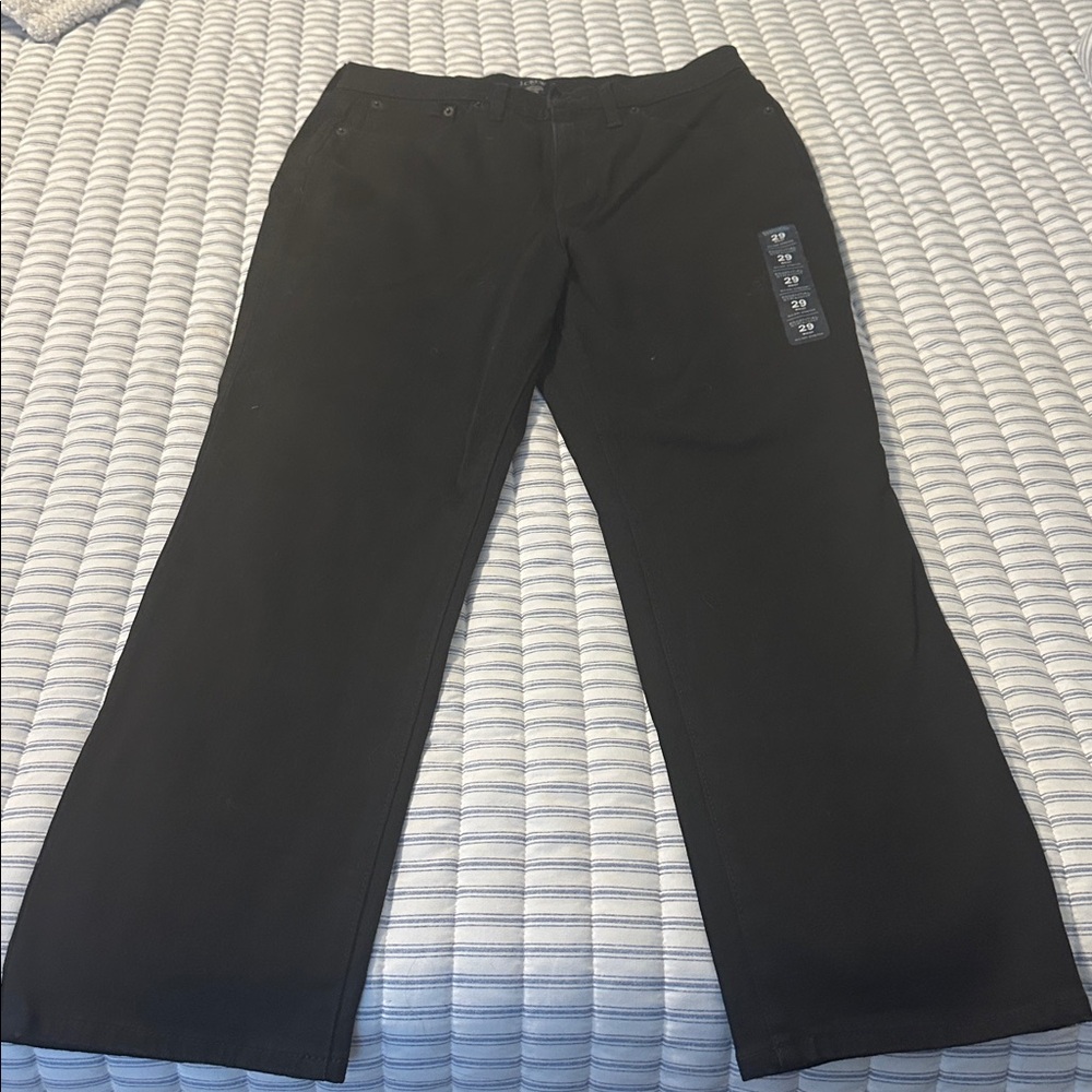 J. Crew Black Essential Straight Jeans